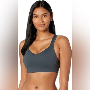 Brooks Convertible Sports Bra High Impact Compression 38B Asphalt Gray